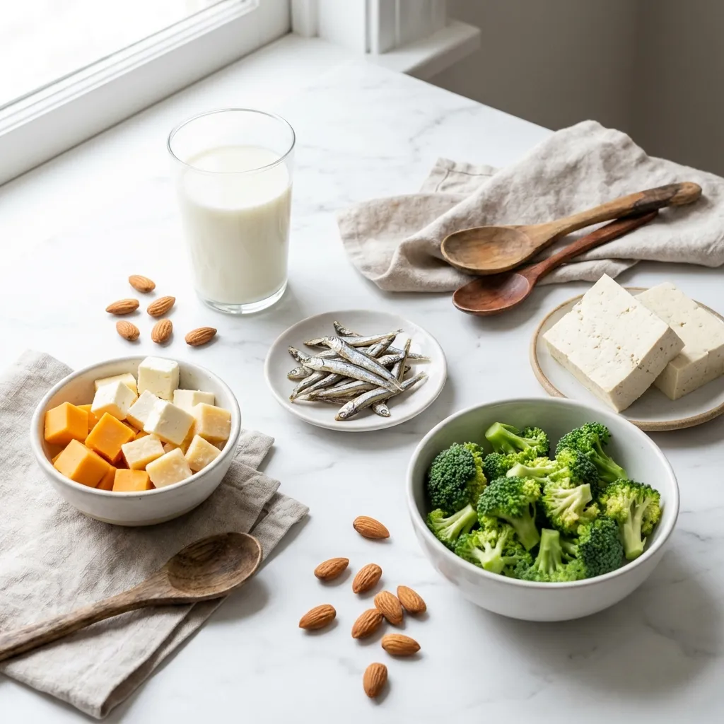 칼슘이 풍부한 음식들