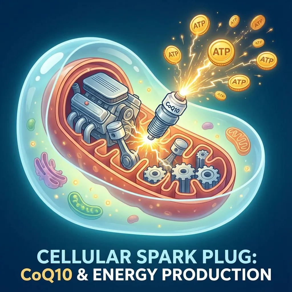 세포 내 미토콘드리아와 코큐텐의 에너지 생성 작용