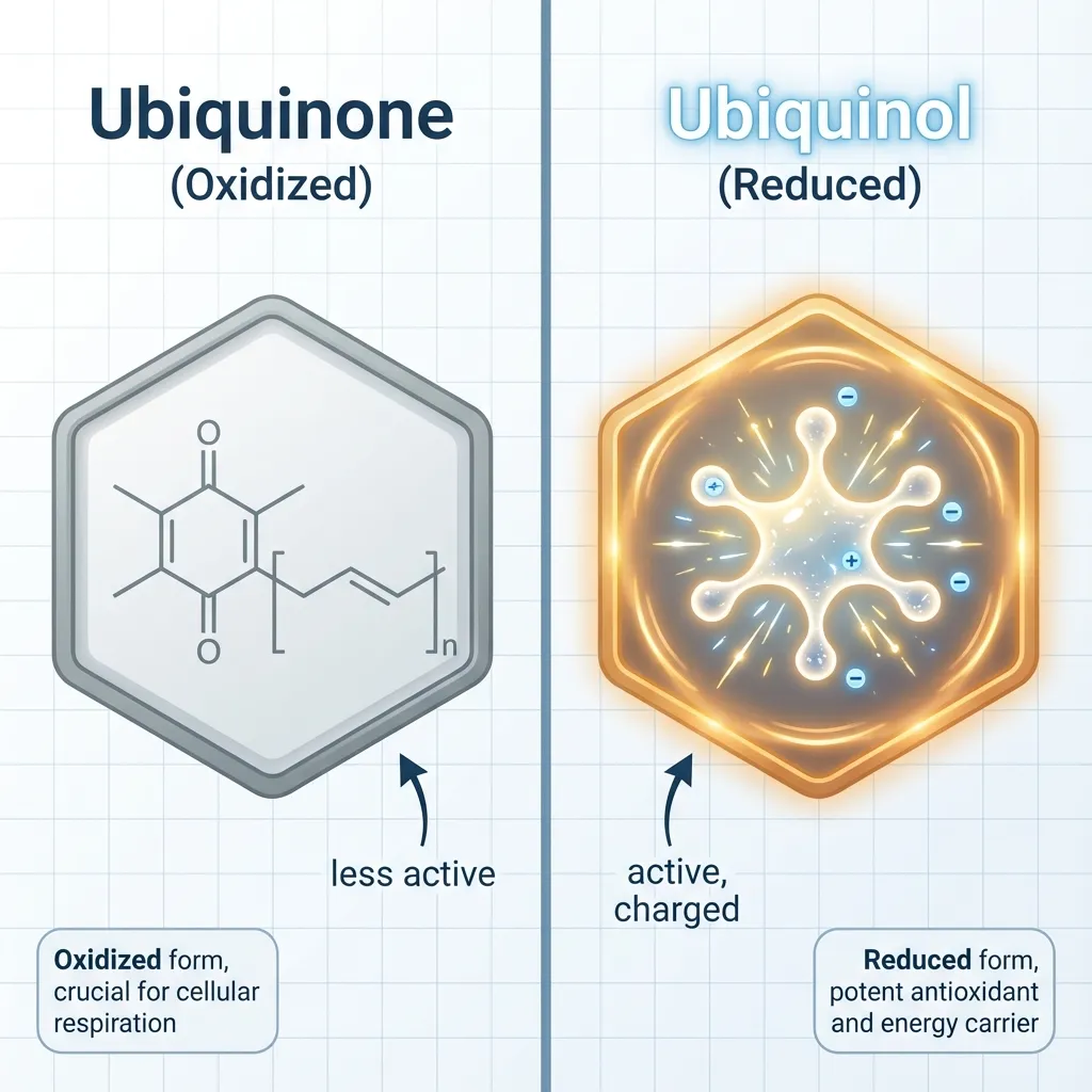 유비퀴논과 유비퀴놀의 구조 및 차이점 비교