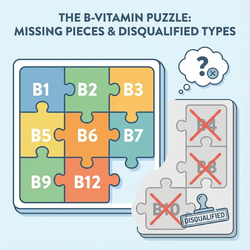 사라진 비타민 B 번호들