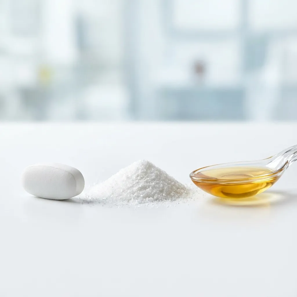 다양한 비타민 C 제형 비교