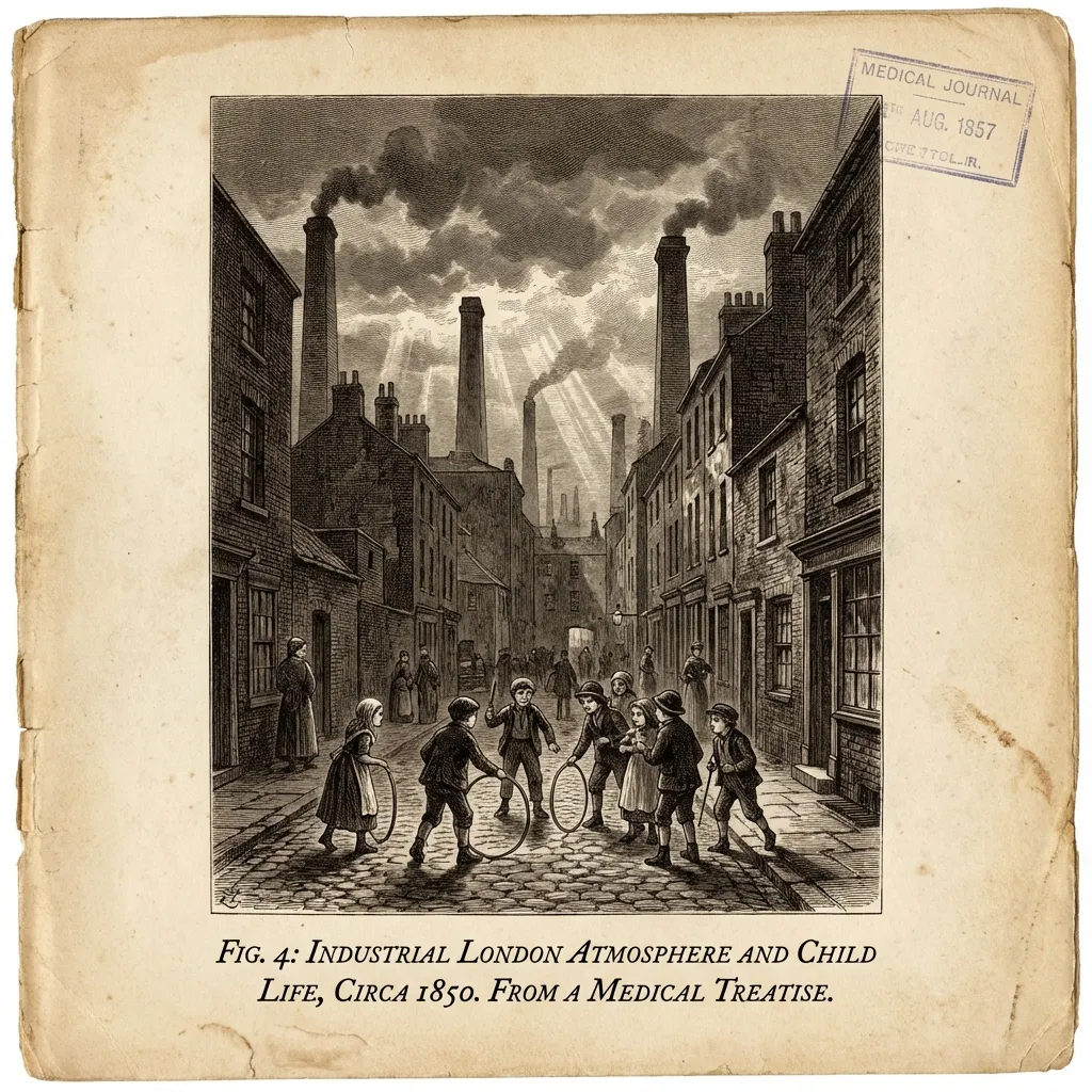 산업혁명 시대 런던의 모습과 구루병